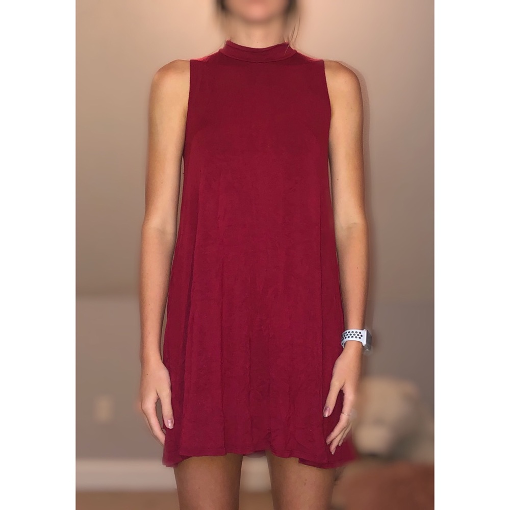 Flowy red dress